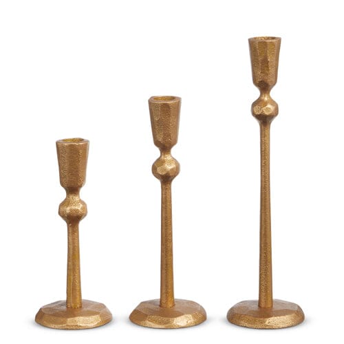 Hammered Gold Candlesticks Candles & Home Fragrance