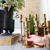 Hammered Gold Candlesticks Candles & Home Fragrance