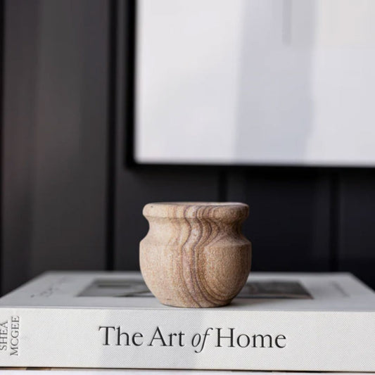 Hand Carved Sandstone Pot Objects & Accents