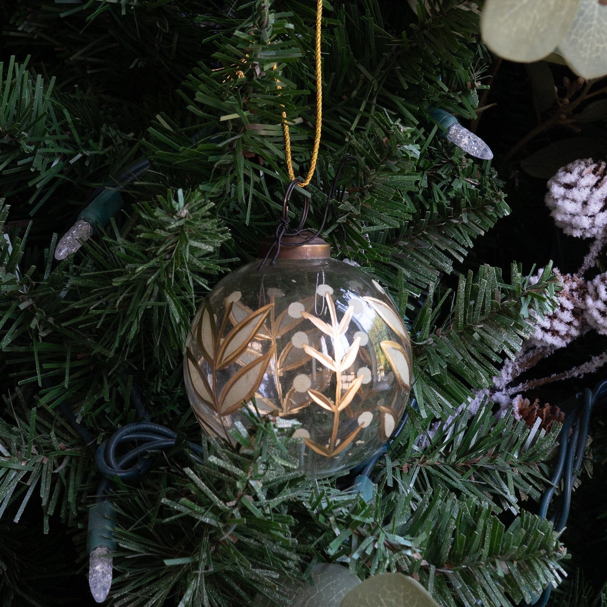 Hand-painted Glass Ornament Objects & Accents