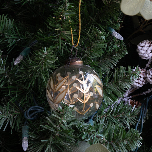 Hand-painted Glass Ornament Objects & Accents