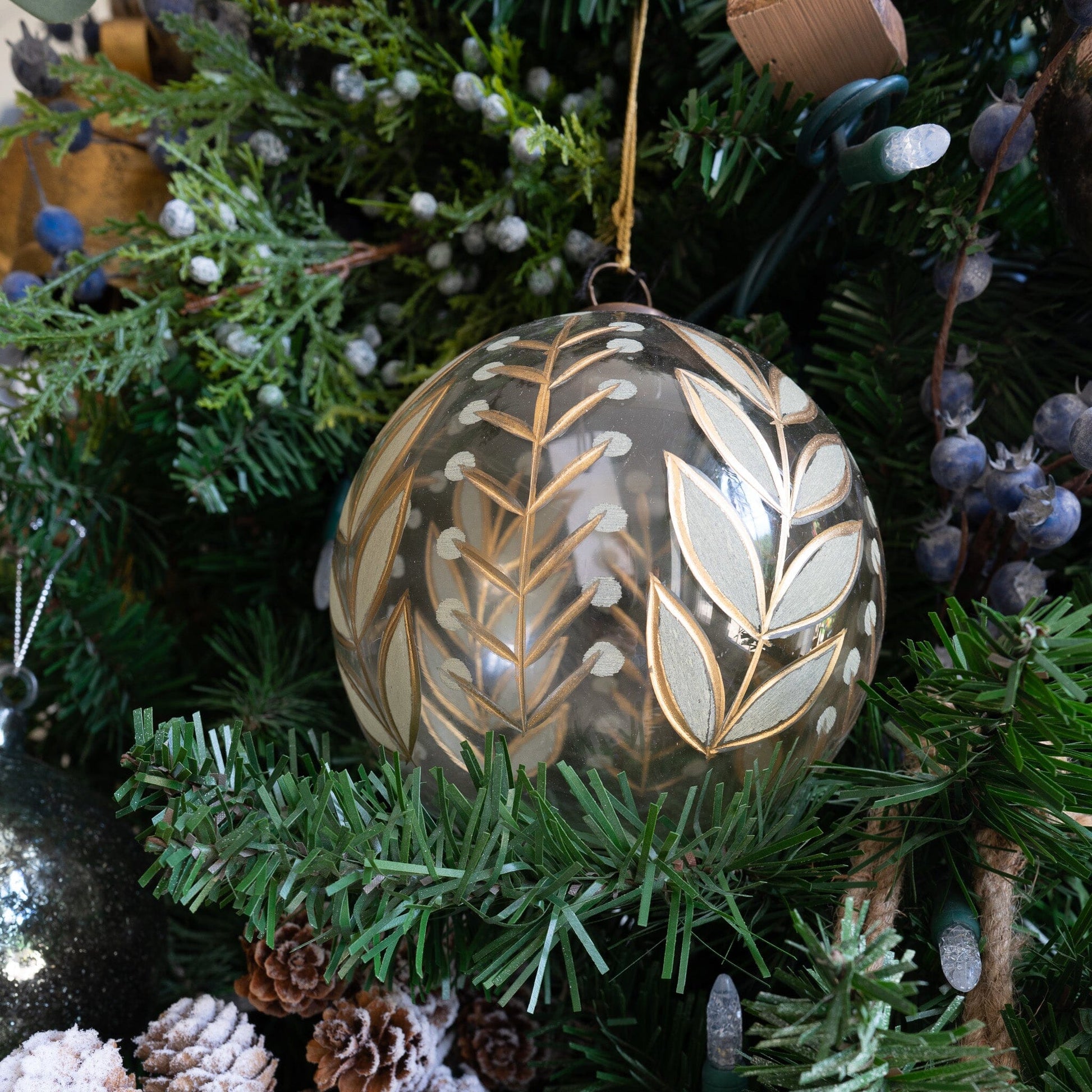Hand-painted Glass Ornament Objects & Accents