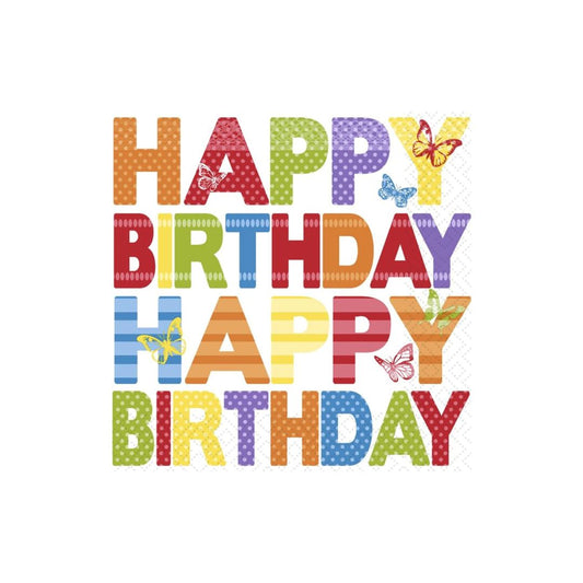 Happy Birthday Luncheon Napkins Linens