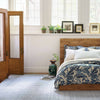 Harris Blue/Ivory Hand Micro Hooked Wool Rug Rugs