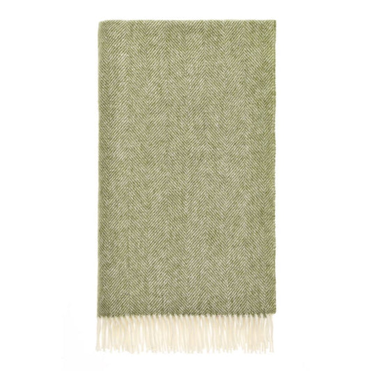 Herringbone Pure British Wool Throw Throws