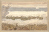 Hudson River School- Clouds From the Catskills C. 1870- Canvas on Board Framed Art