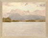 Hudson River School- Lake Katahdin C. 1870- Canvas on Board Framed Art
