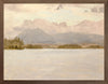 Hudson River School- Lake Katahdin C. 1870- Canvas on Board Framed Art