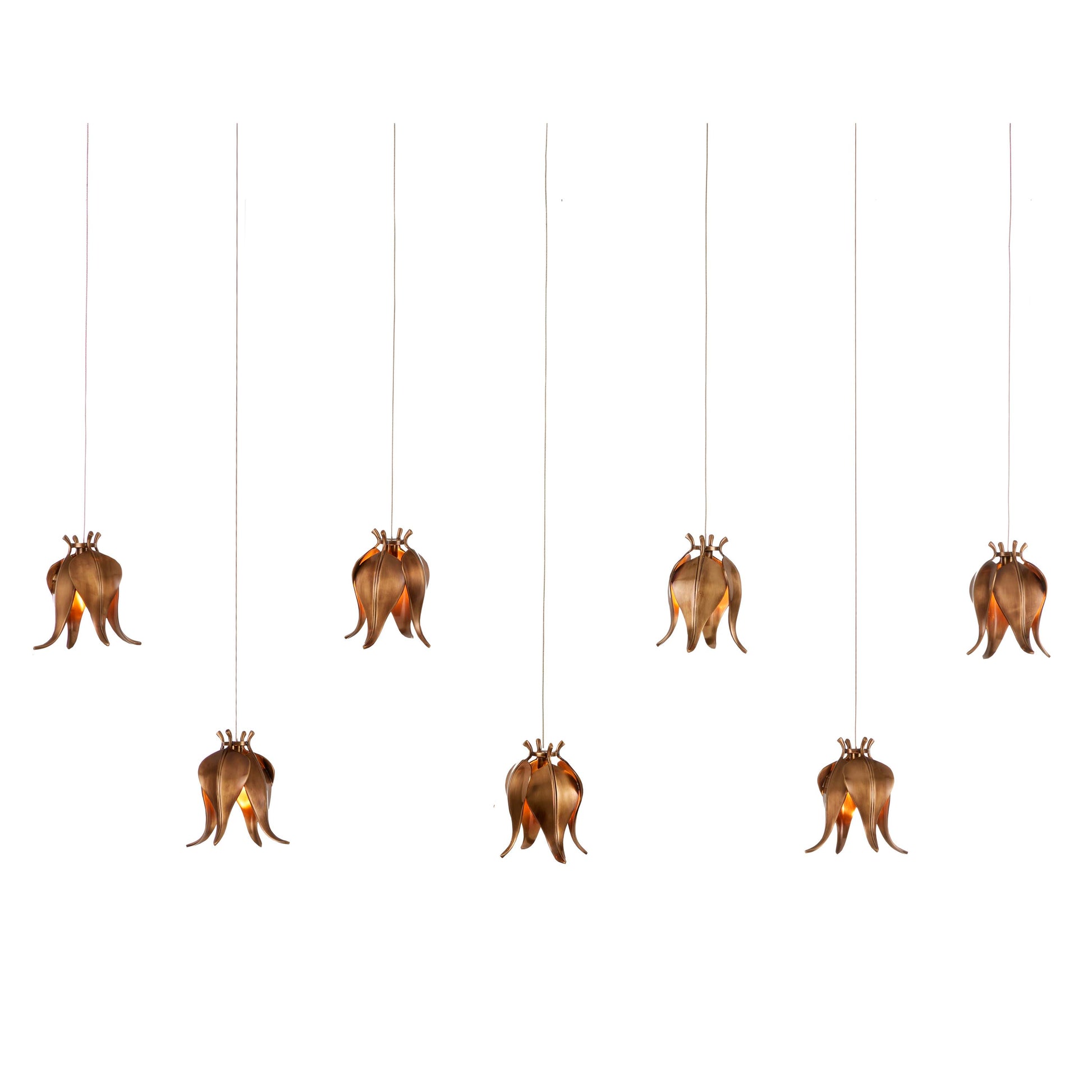 Iota 7-Light Rectangular Multi-Drop Pendant Multi-Drop Pendants