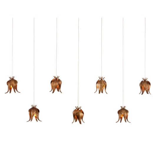 Iota 7-Light Rectangular Multi-Drop Pendant Multi-Drop Pendants