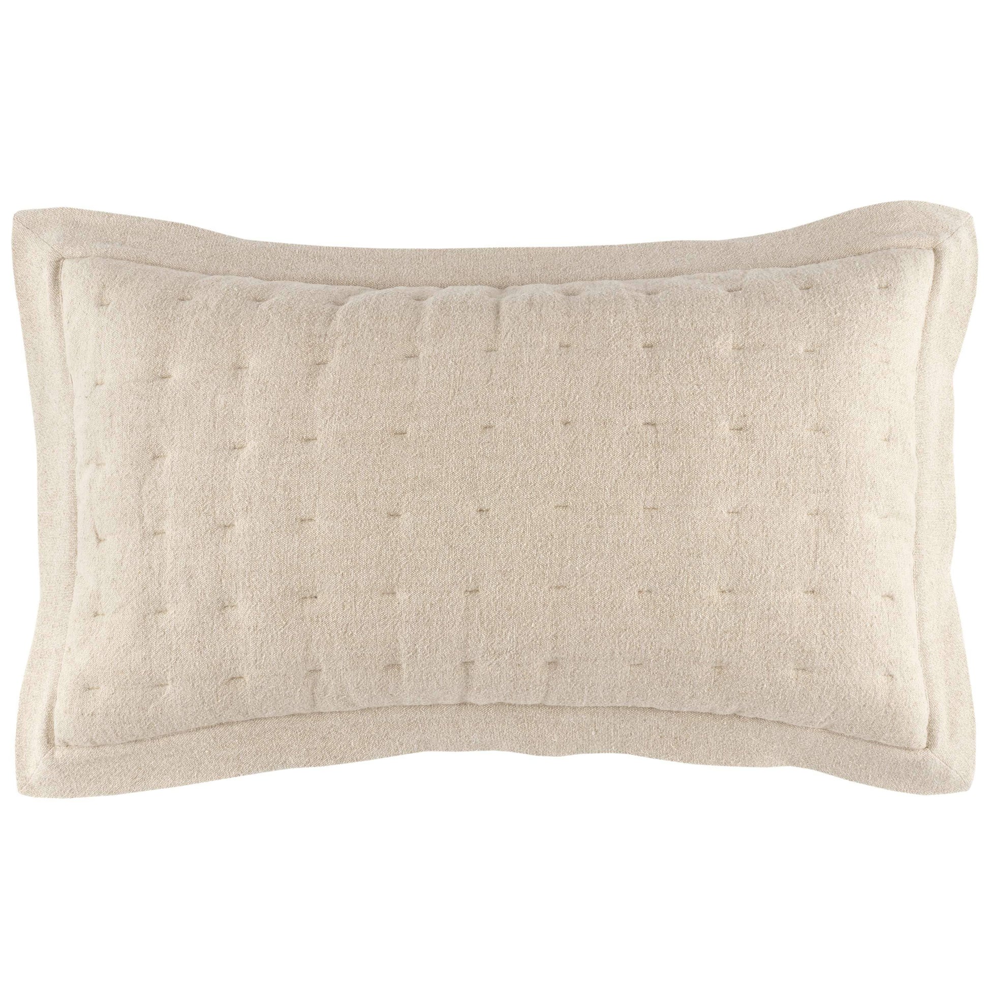 Jonah Linen Natural Quilted Sham Shams & Pillowcases