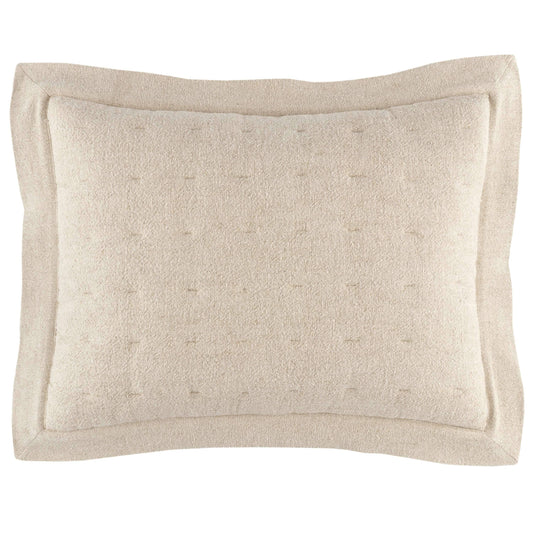 Jonah Linen Natural Quilted Sham Shams & Pillowcases