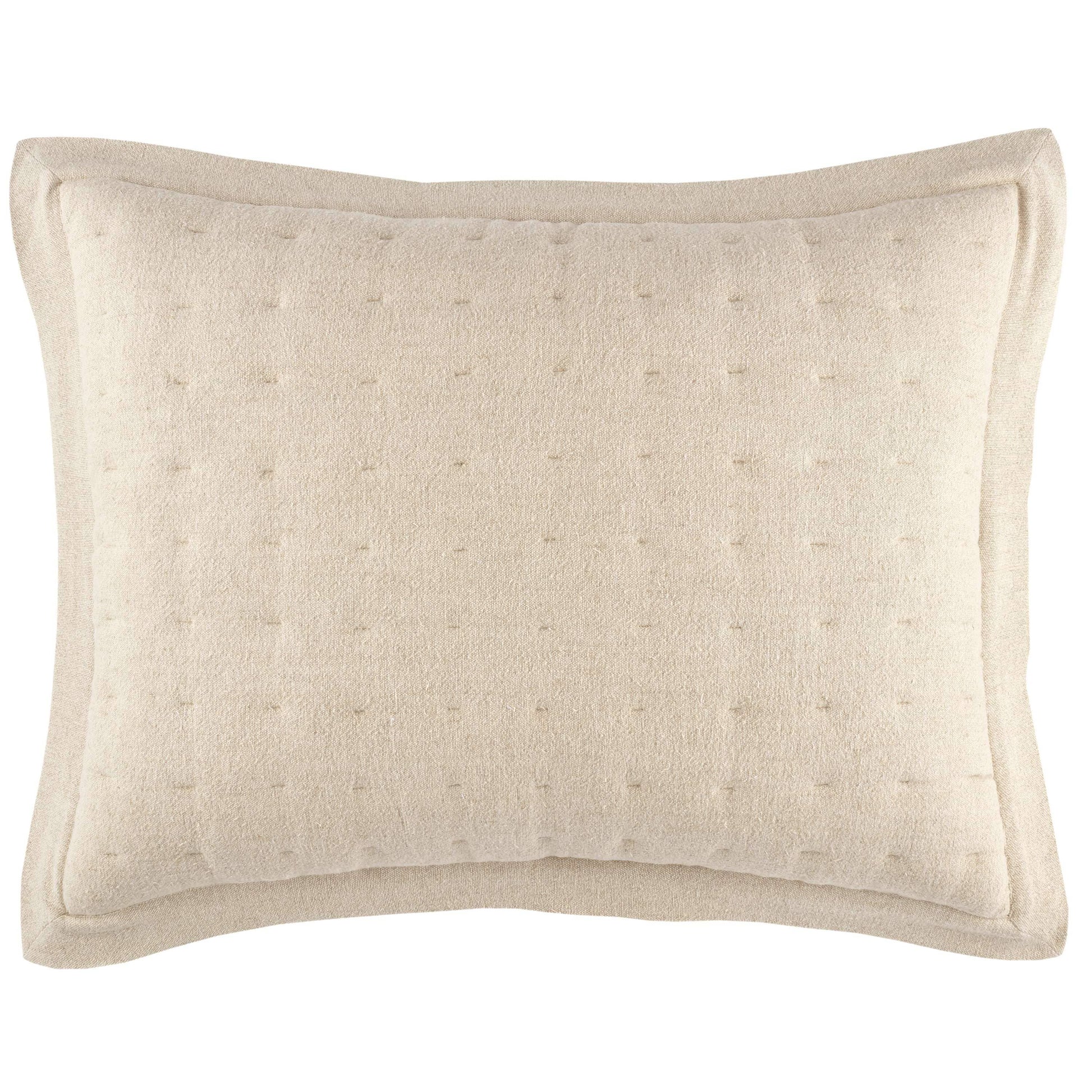 Jonah Linen Natural Quilted Sham Shams & Pillowcases