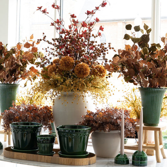 Kobenhavner Glazed Pot - Green Vases & Planters