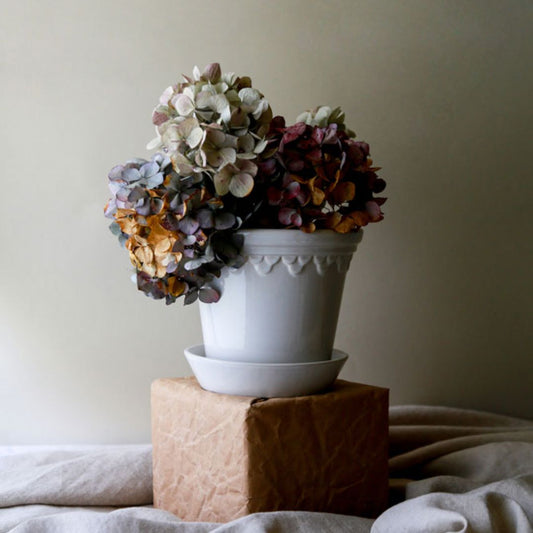 Kobenhavner Glazed Pot - White Vases & Planters