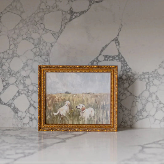 Labrador Retriever | French Brass Gold Mould Framed Art Framed Art
