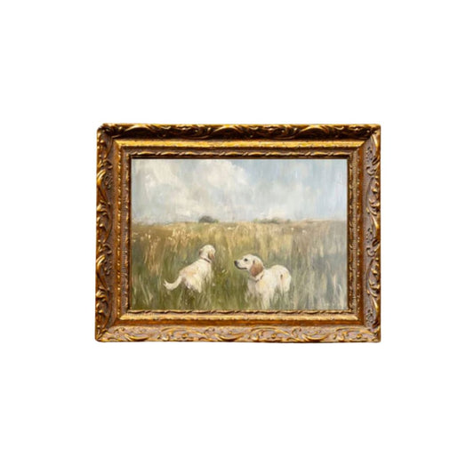 Labrador Retriever | French Brass Gold Mould Framed Art Framed Art