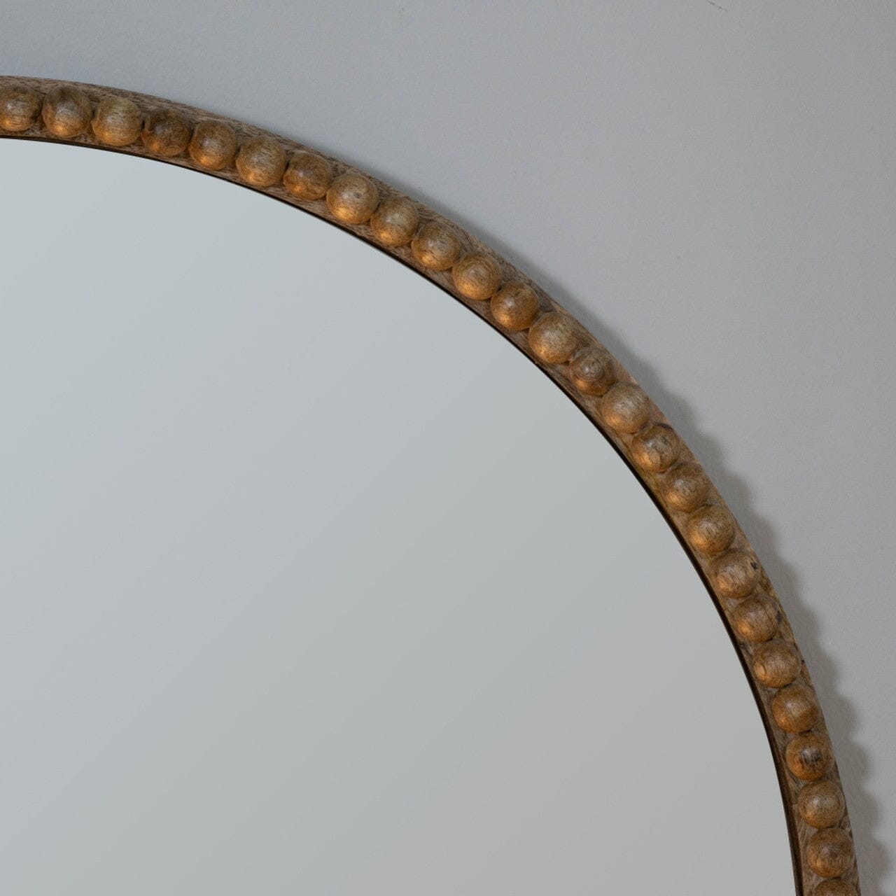 Lacey Round Natural Mirror Mirrors