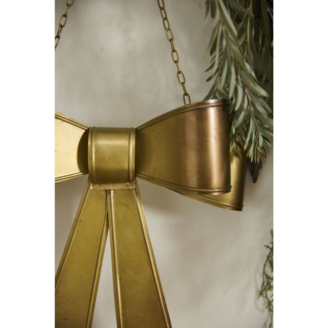 Large Metal Wreath Bow Objects & Accents