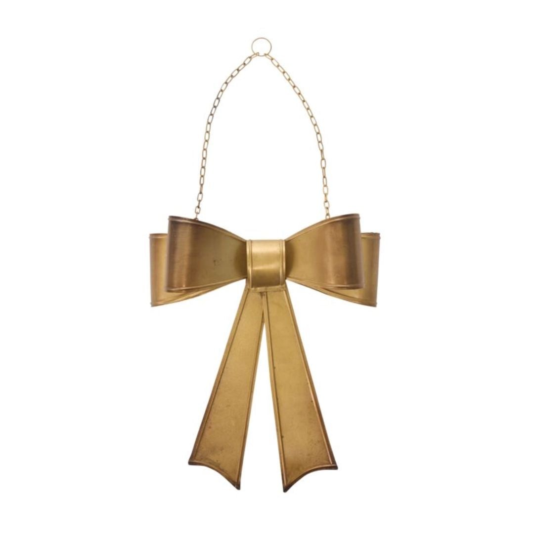 Large Metal Wreath Bow Objects & Accents
