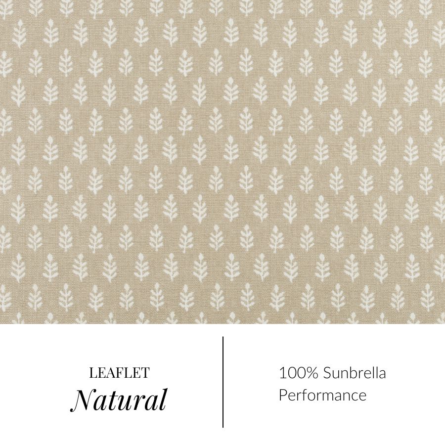 Leaflet Natural Fabric Fabric By the Yard