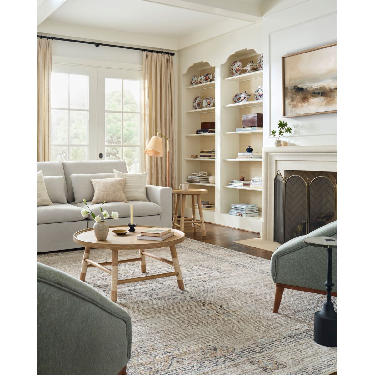 Lila Woven Rug - Light Gray Rugs