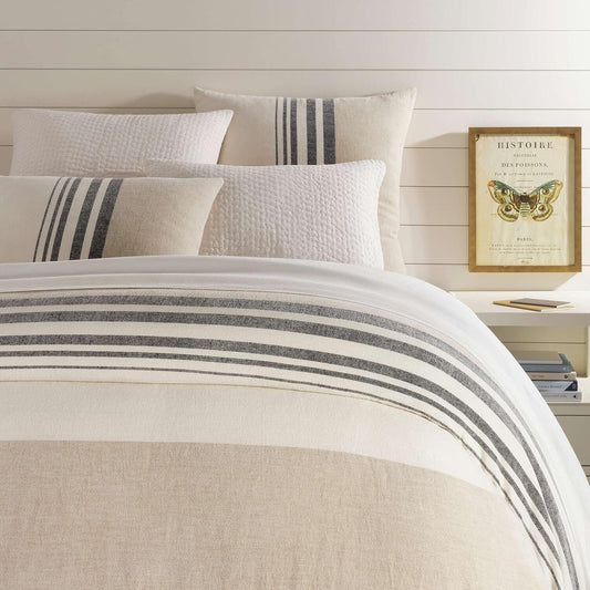 Linen Chenille Stripe Duvet Cover Duvet Covers