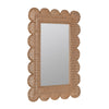 Lou Scalloped Rattan Mirror Mirrors