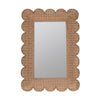 Lou Scalloped Rattan Mirror Mirrors