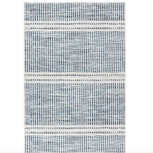 Malta Blue Machine Washable Rug WASHABLE