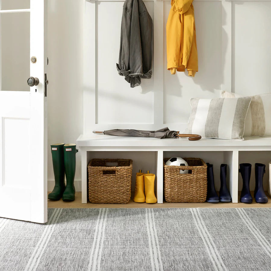 Malta Grey Machine Washable Rug WASHABLE
