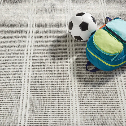 Malta Grey Machine Washable Rug WASHABLE