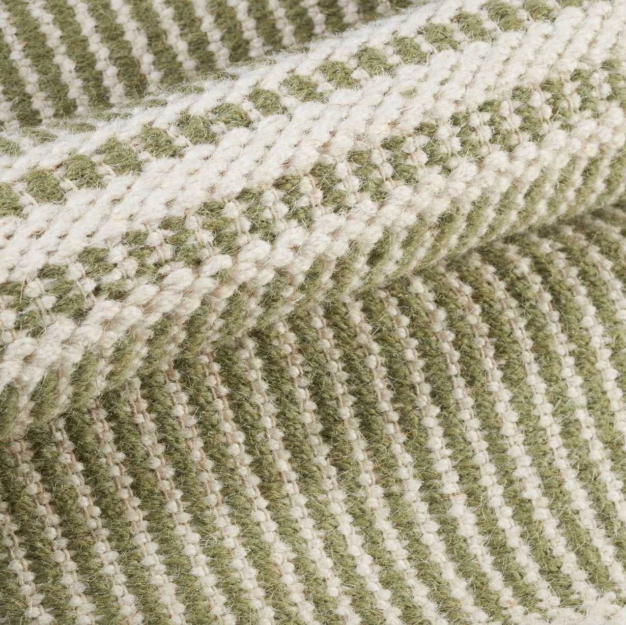 Malta Sage Woven Wool Rug Rugs