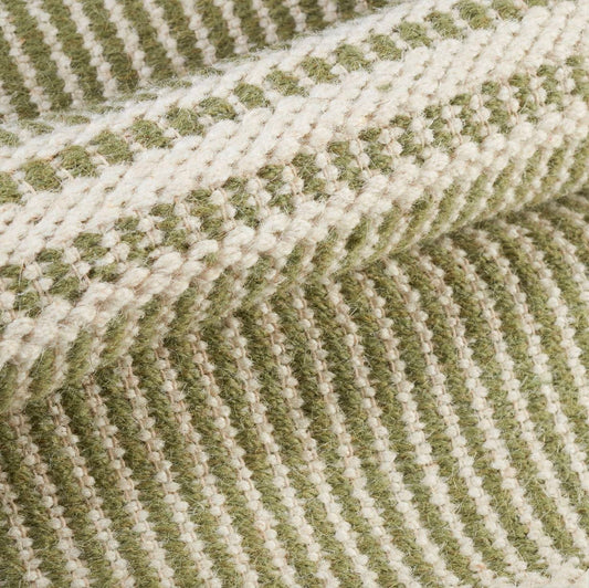 Malta Sage Woven Wool Rug Rugs