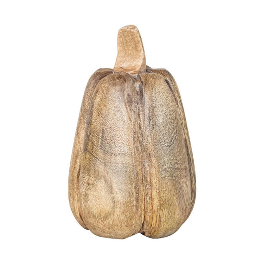Mango Wood Pumpkin Objects & Accents