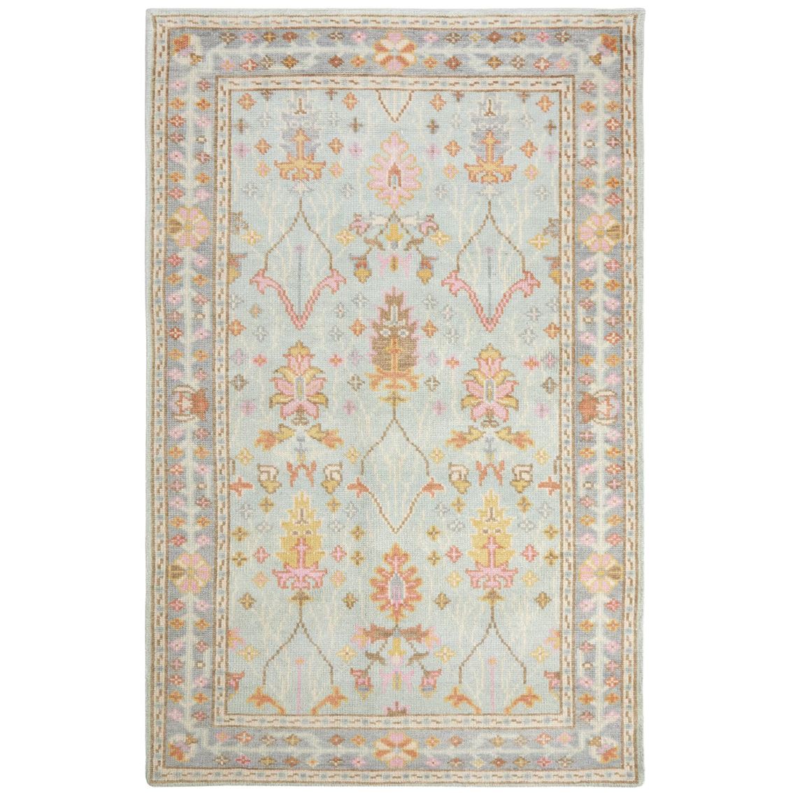 Mara Sky Hand-knotted Rug Rugs