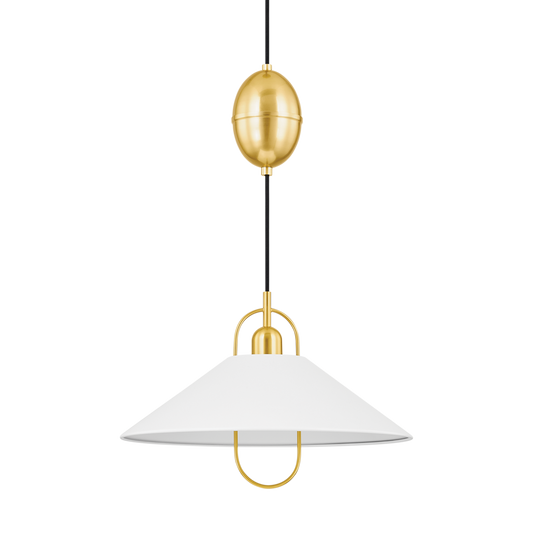 Mariel Pendant Pendant Aged Brass/Soft White