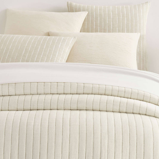 Marino Natural/Ivory Matelasse Coverlet Comforters, Quilts & Coverlets