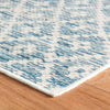 Melange Diamond Blue Machine Washable Rug WASHABLE