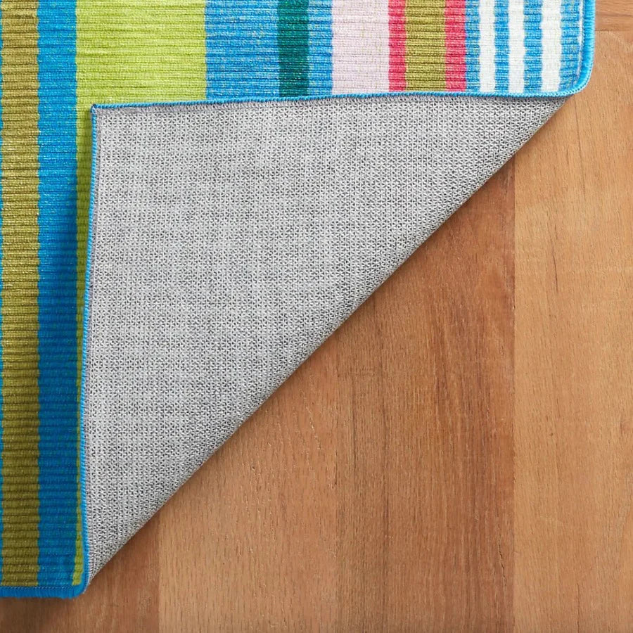Mellie Stripe Multi Machine Washable Rug WASHABLE