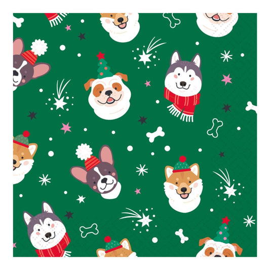 Merry Paws- Luncheon Napkin Kitchen