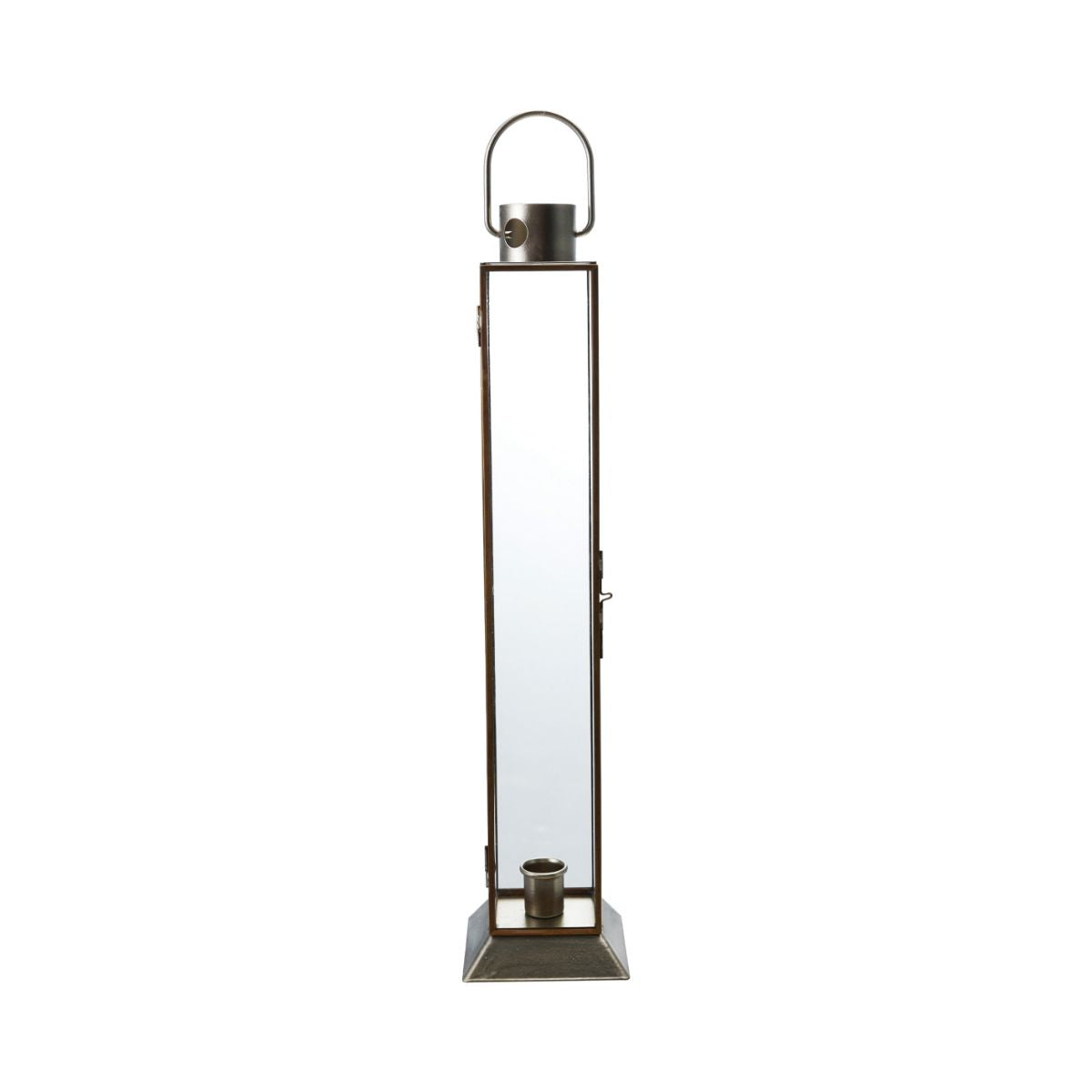 Metal and Glass Lantern Taper Holder Objects & Accents
