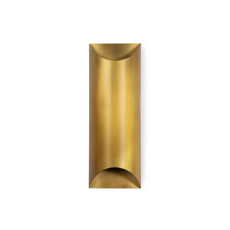 Meyer Metal Sconce Wall Sconces Natural Brass
