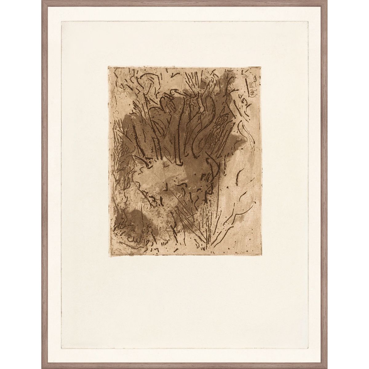 Mezzotint Composition I C. 1919 Framed Art
