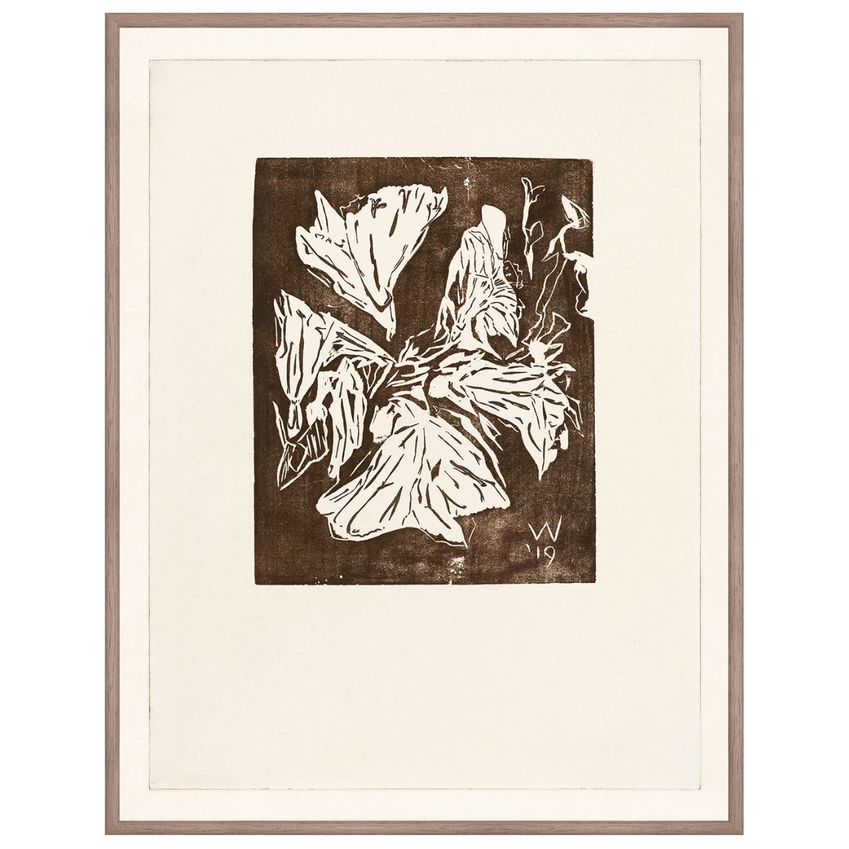 Mezzotint Composition III C. 1919 Framed Art