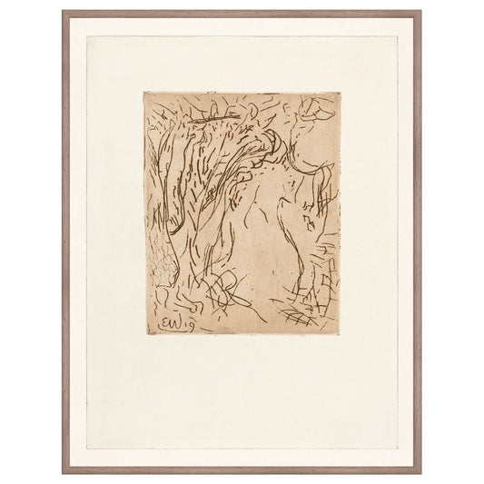 Mezzotint Composition IV C. 1919 Framed Art