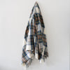 Muted Blue Stewart Lambswool Throw Throws