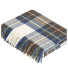 Muted Blue Stewart Lambswool Throw Throws