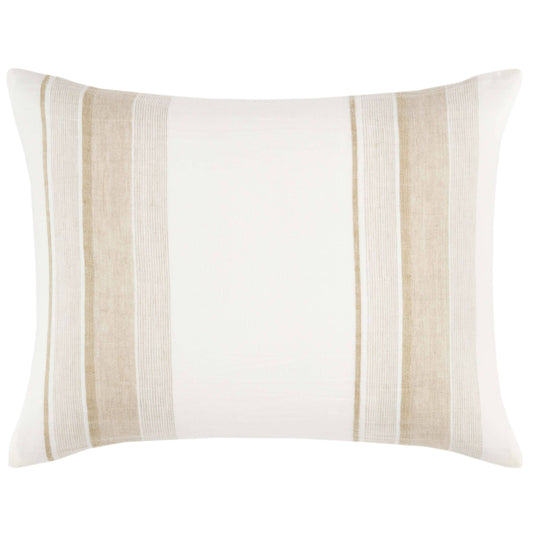 Napa Stripe Linen Natural Sham Shams & Pillowcases