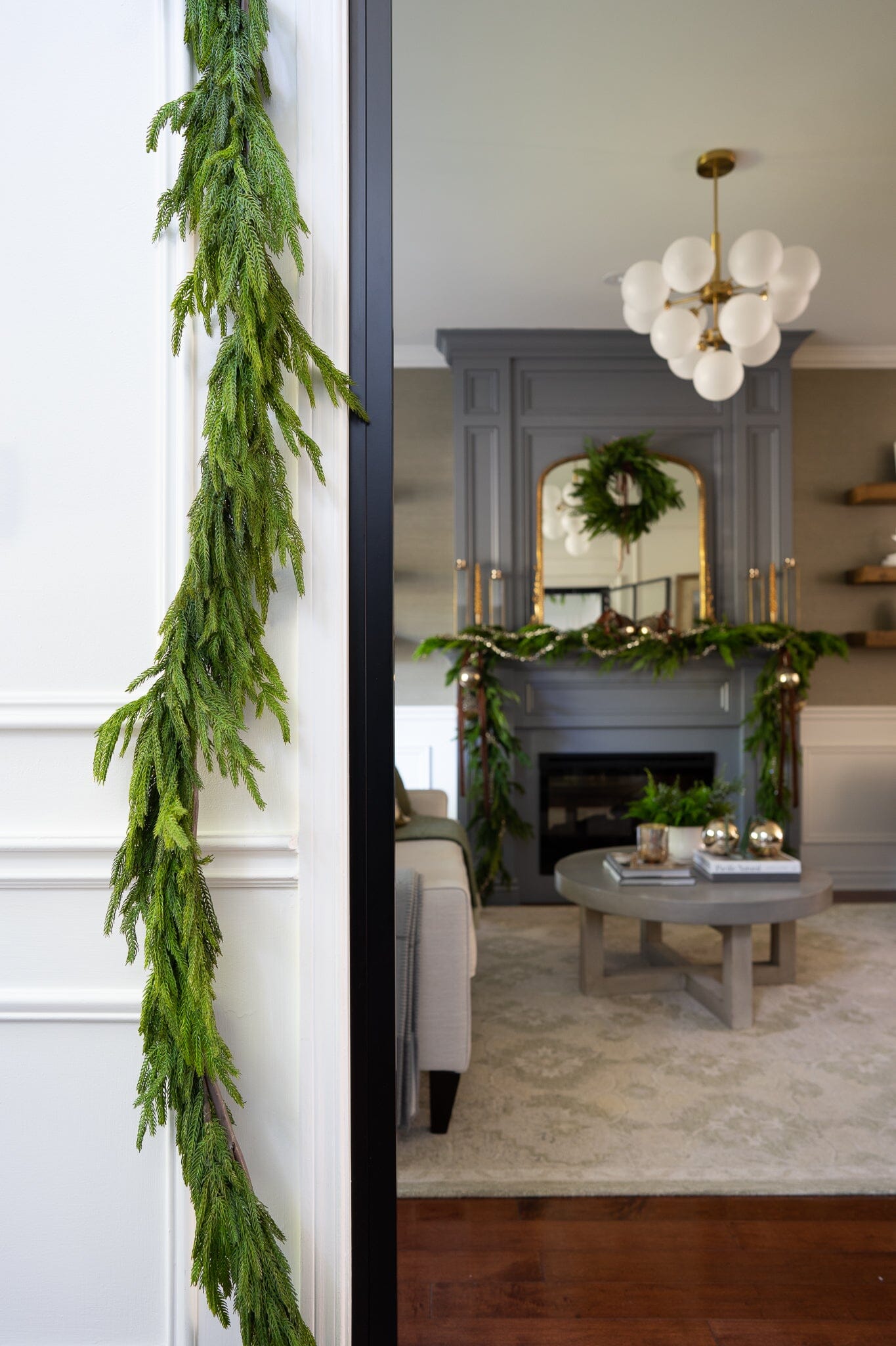 Norfolk Pine Garland 10' Greenery